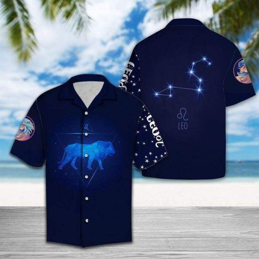 Leo Horoscope Zodiac Hawaiian Shirt Birthday Gifts