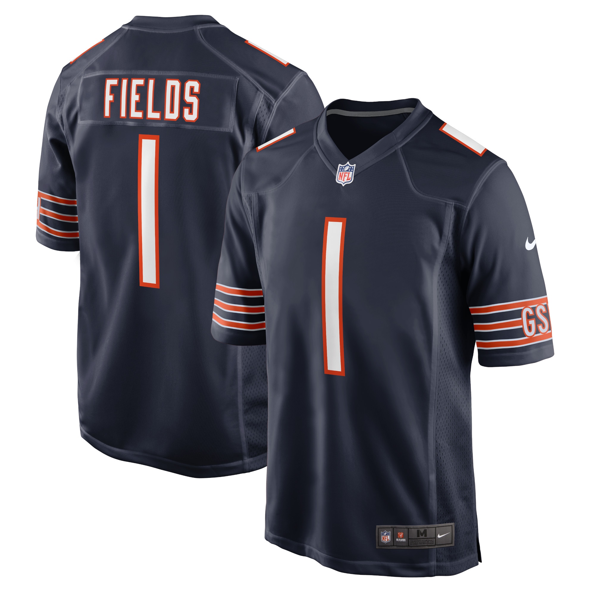 Justin Fields Chicago Bears Player Game Jersey – Navy