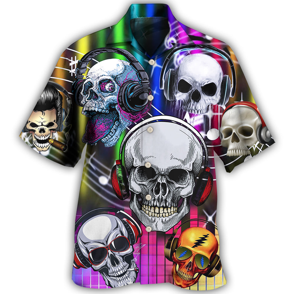 Skull Aloha Skull Music Lets Get High – Hawaiian Shirt – Haws02Ndn010622