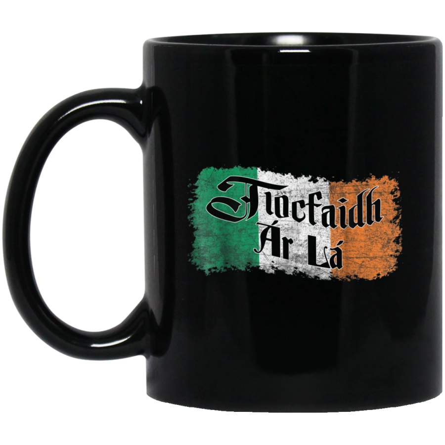 Tiocfaidh Ar La Mug  Vintage Ireland Irish Flag Mug