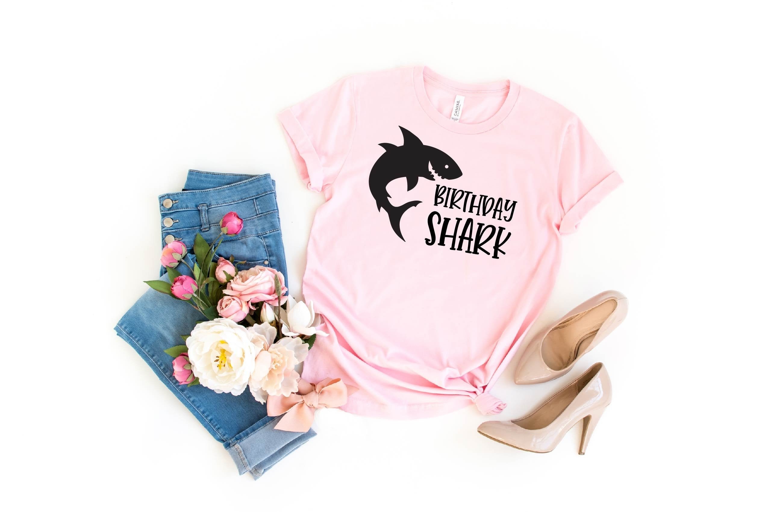 Birthday Shark Shirt, Shark Shirt, Birthday Shirt, Gift For Birthday, Gift For Her, Shirt For Women, Gift For Kids