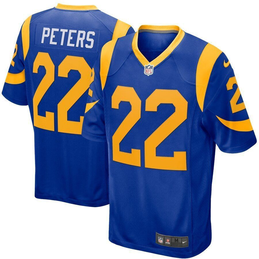 Marcus Peters Los Angeles Rams Game Royal 3D Jersey