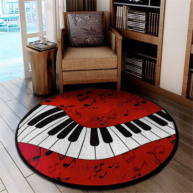 LIMITED EDITION – MUSIC IS LIFE – ROUND RUG 5934A