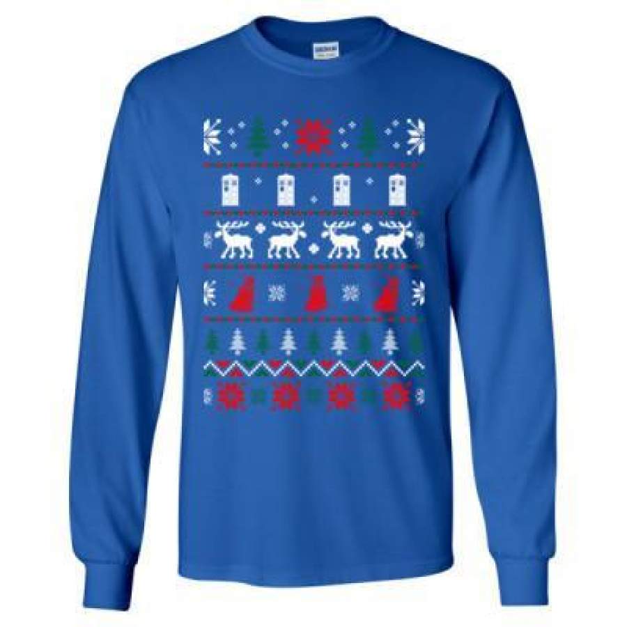 AGR Dr Who Ugly Christmas Sweater Xmas – Long Sleeve T-Shirt