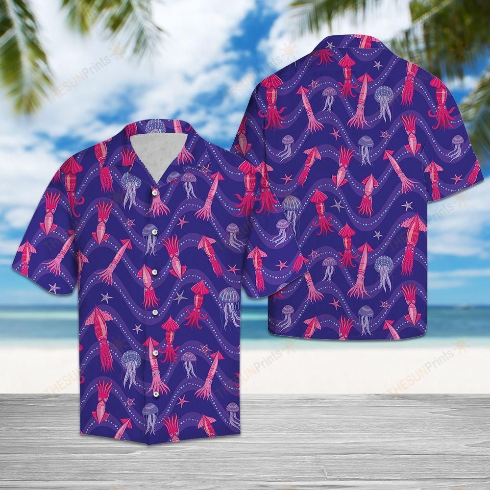 Lovely Squid Hawaiian Shirt Ha17224