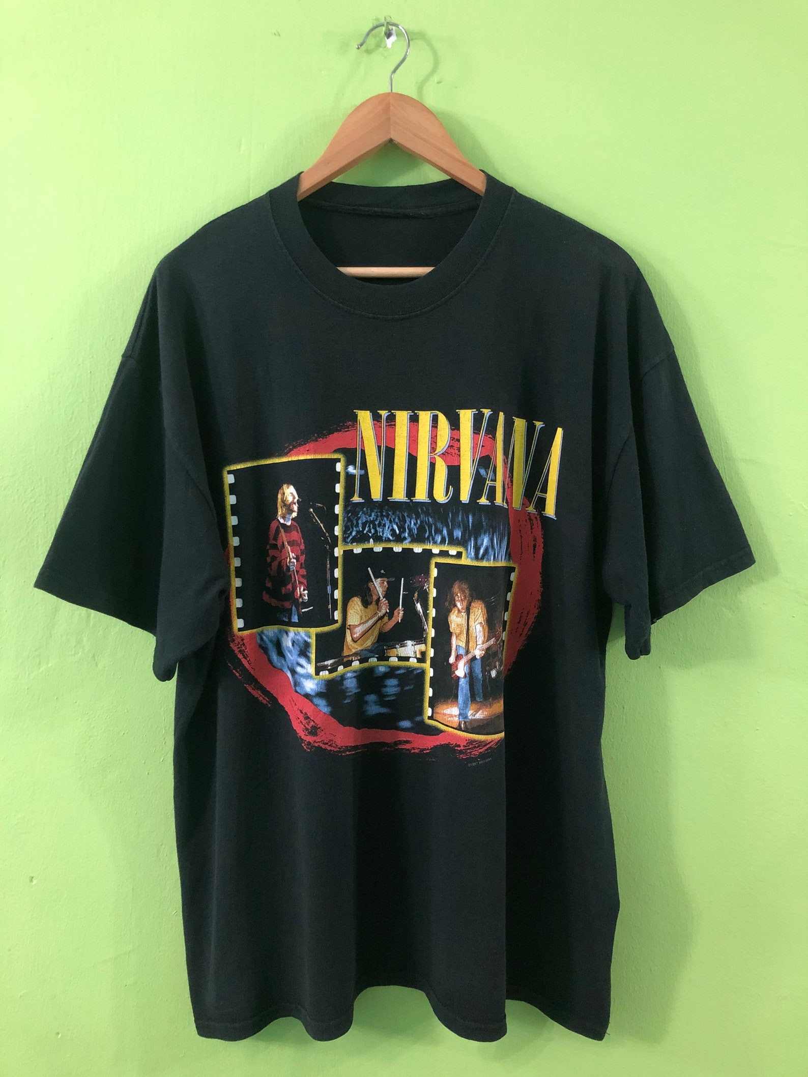 Vtg Rare90S Nirvana T Shirt Kurt Cobain Nevermind Sliver Sub Pop Grunge Foo Fighter X Very Hard To Find