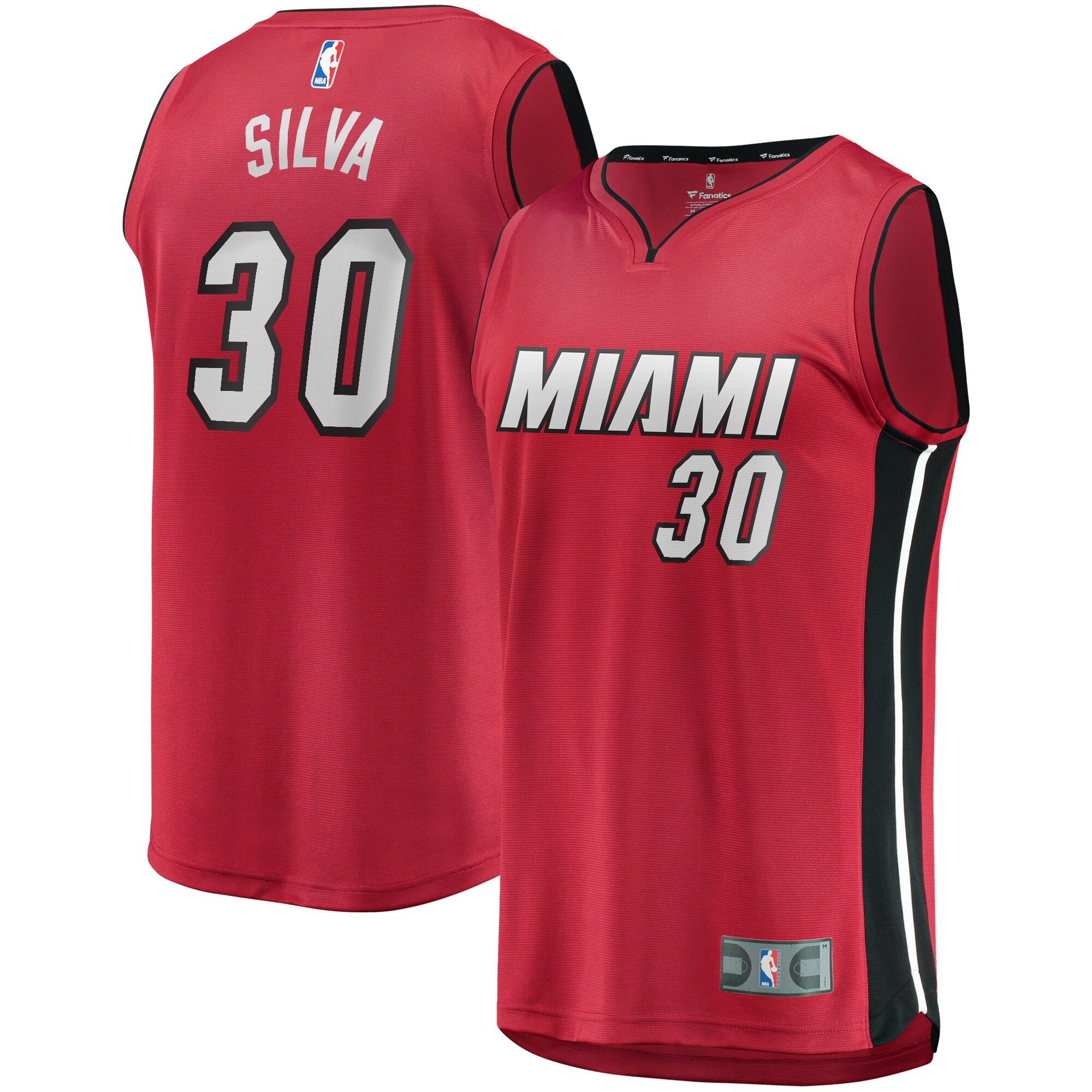 Chris Silva Miami Heat Fanatics Branded Fast Break Replica Jersey Red – Statement Edition NBA