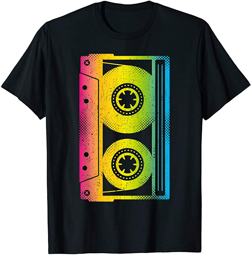 Cassette Tape Shirt 80s 90s Vintage Retro Funny Halloween T-Shirt