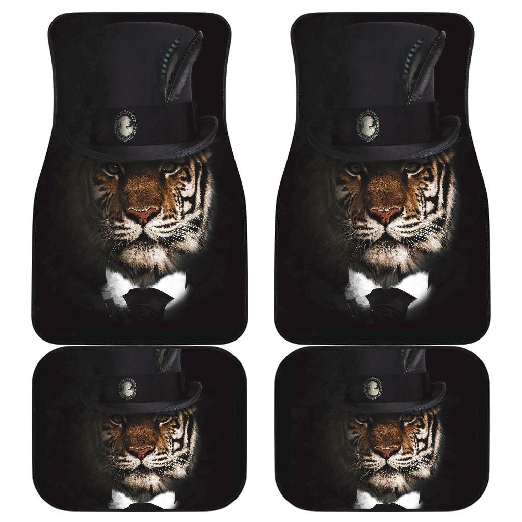 Classy Tiger Canvas Art Car Floor Mats Amazing Gift