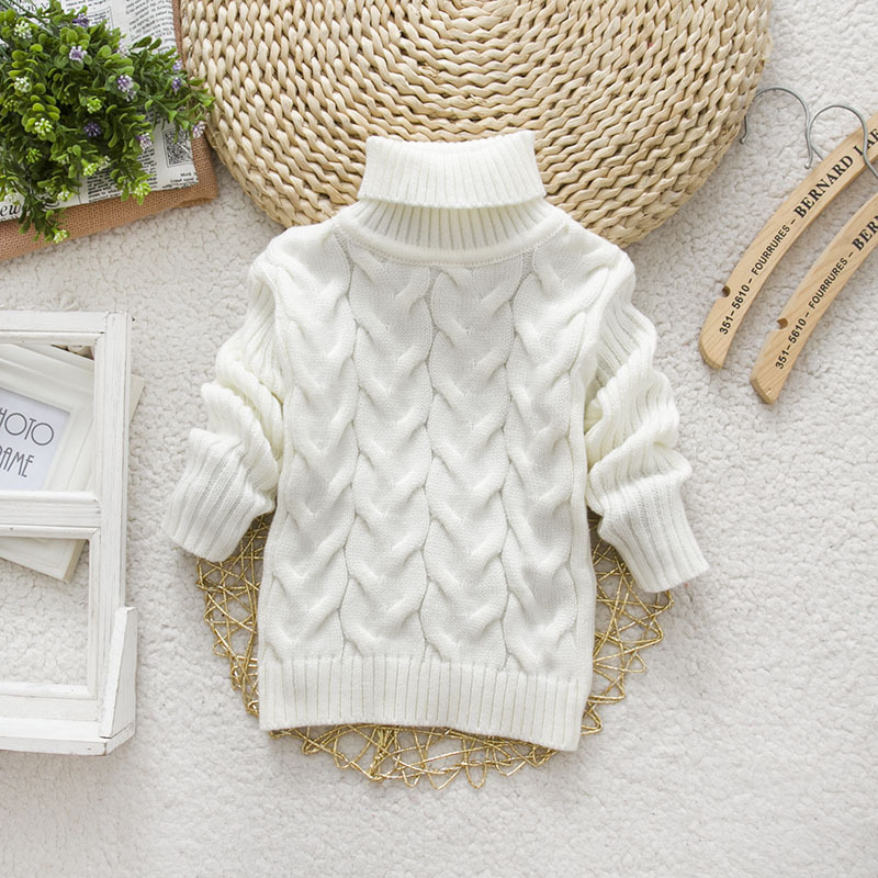 Autumn Boys Sweaters Cartoon Girls Baby Winter Knitted Sweater Cotton Baby Pullover Soft O-Neck Turtleneck Warm Outerwear Tops alx