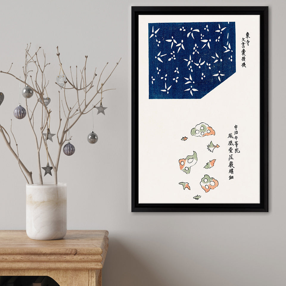 Blue Notes Framed Canvas Print – Canvas Painting, Canvas Art, Wall Art, Wall Decor