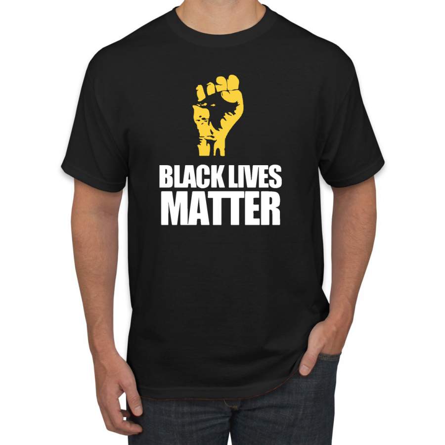 Black Lives Matter Freedom Power Fist Black Pride Graphic T-Shirt