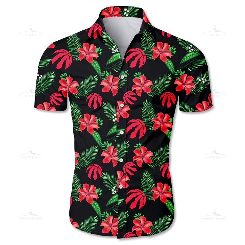 Toronto Raptors Hawaii Shirt Tropical Flower Summer Ha24135