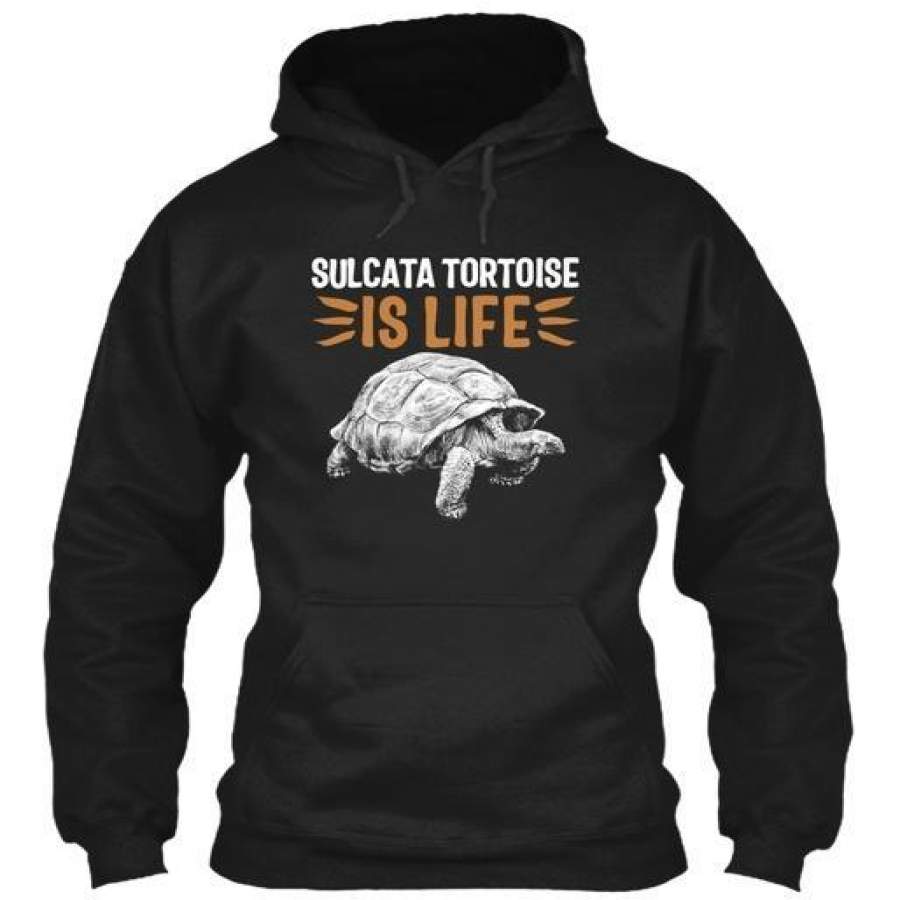 Sulcata Tortoise African Turtle Reptile Gildan Hoodie Sweatshirt