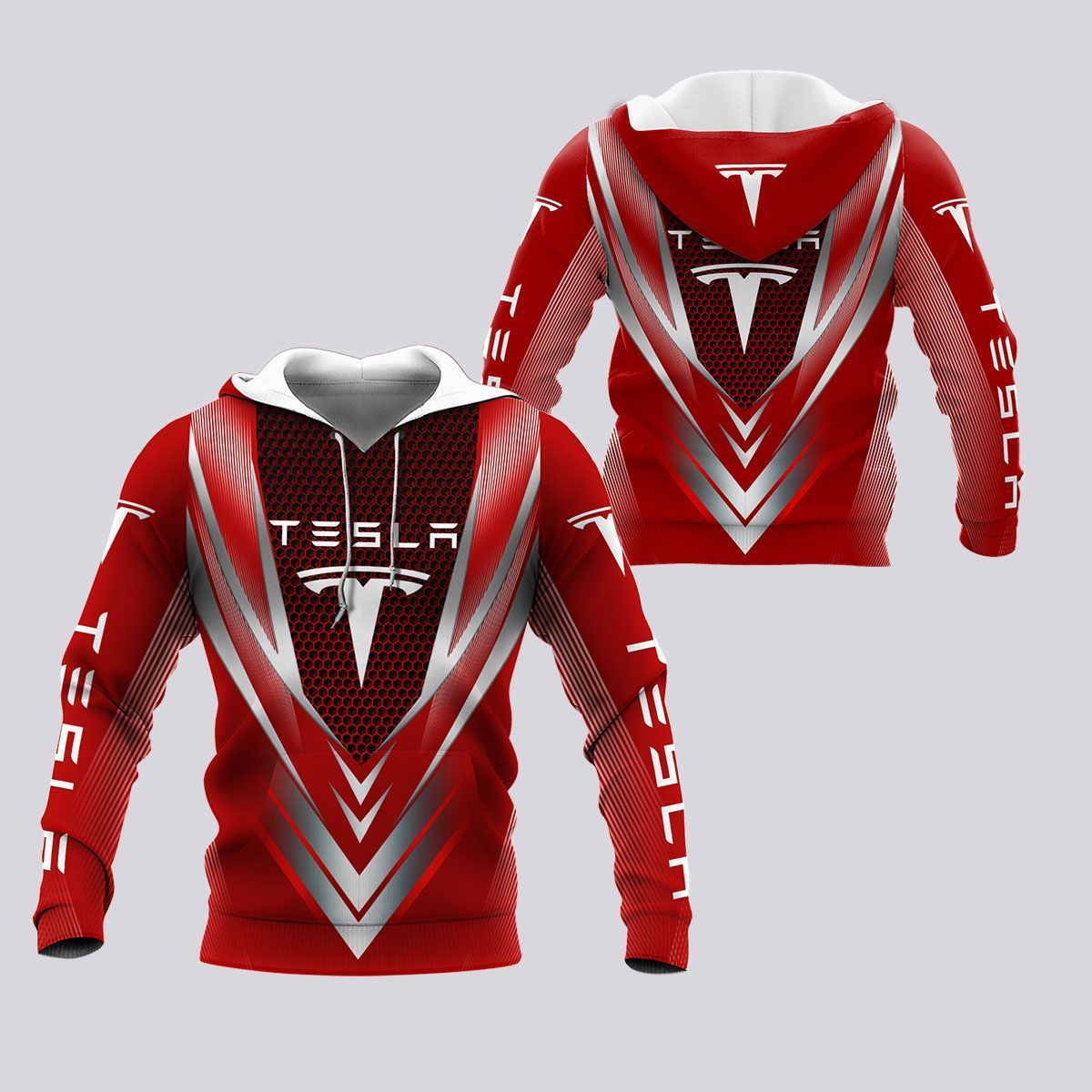 3D All Over Printed Tesla Lph-Nh Shirts Ver 4 (Red)