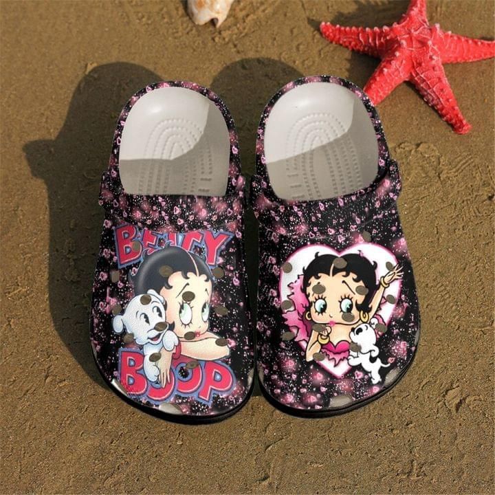 Betty Boop And Dog Gift For Lover Rubber Clogs Clogband Clogs Comfy Footwear