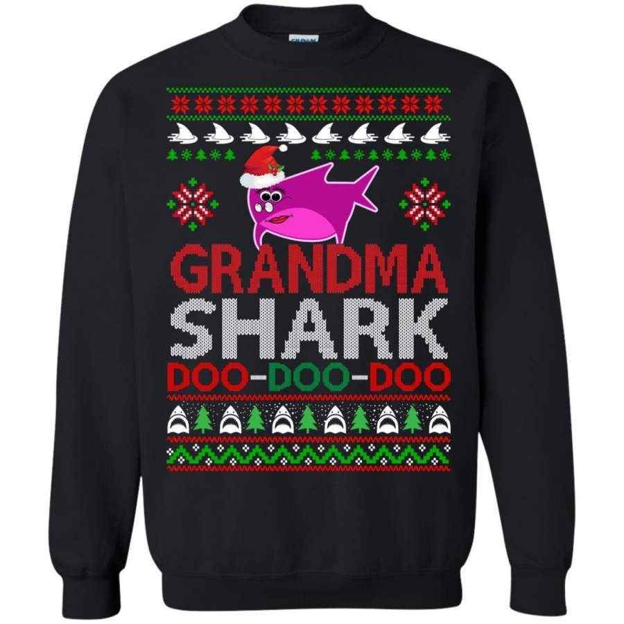 AGR Grandma shark Doo Doo Doo Christmas sweatshirt