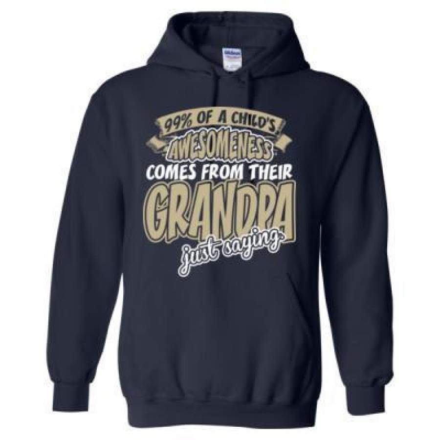 AGR 99% Of A Childs Awesomeness Comes From Their Grandpa Just Saying – Heavy Blend™ Hooded Sweatshirt