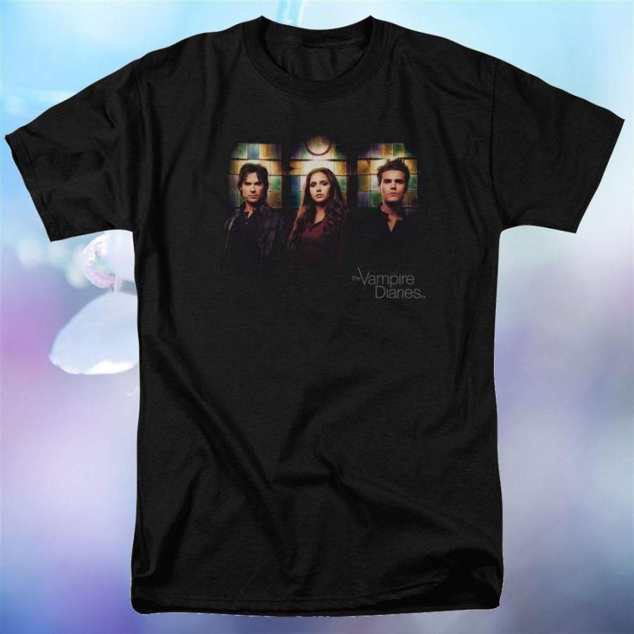 Vampire Diaries Stained Windows Adult T-Shirt