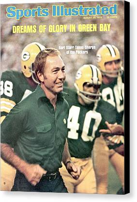 Green Bay Packers Coach Bart Starr Sports Illustrated Cover Sports Illustrated Canvas Print