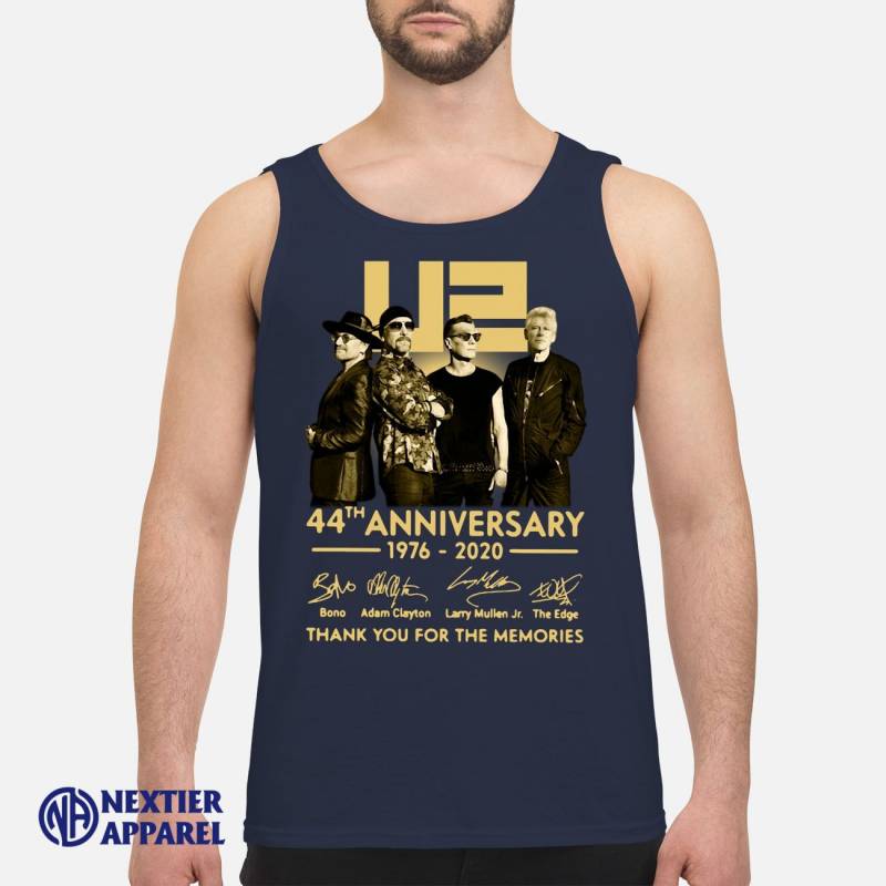 U2 44th Anniversary Thank You For The Memories Signatures Shirt Men’s Tank Top