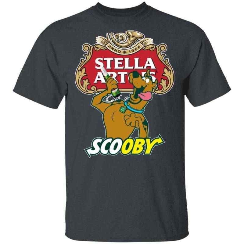 Scooby Doo Drinking Stella Artois TShirt Beer Tee MT05 EmprintsTOP