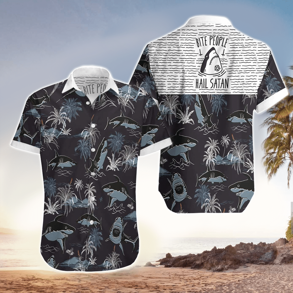 Waybackapparel Shark Hawaiian Gifts  3D Hawaiian Shirt