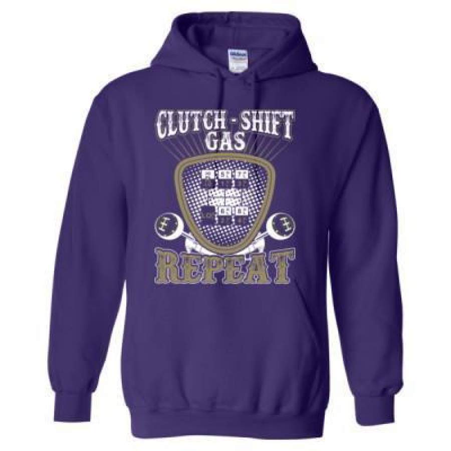 AGR Clutch Shift Gas Repeat Gear Drive Cars – Heavy Blend™ Hooded Sweatshirt