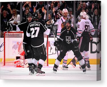 1 Chicago Blackhawks V Los Angeles Kings Harry How Canvas Print