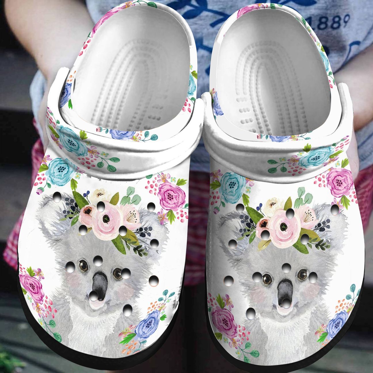 Koala Personalized Clog, Custom Name, Text, Color, Number Fashion Style For Women, Men, Kid, Print 3D Just A Girl Who Loves Koala