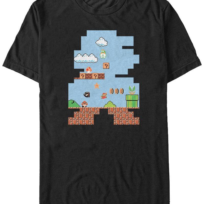 Shape of Super Mario T-Shirt – Kabusvuya