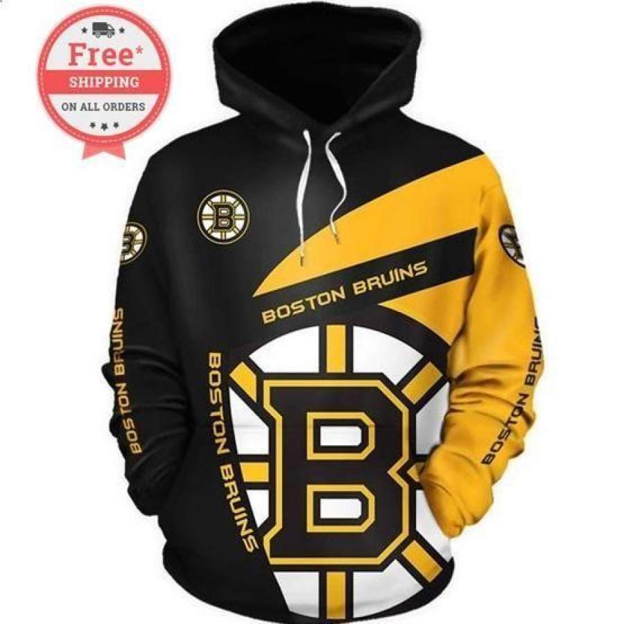 Boston Bruins Hockey Team Hoodie Unisex 3D All Over Print