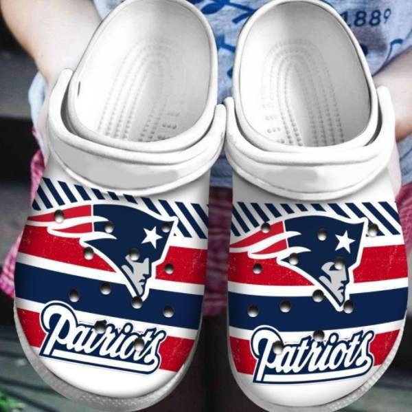 New England Patriots Crocband Crocs Crocband Clog Comfortable Water Shoes