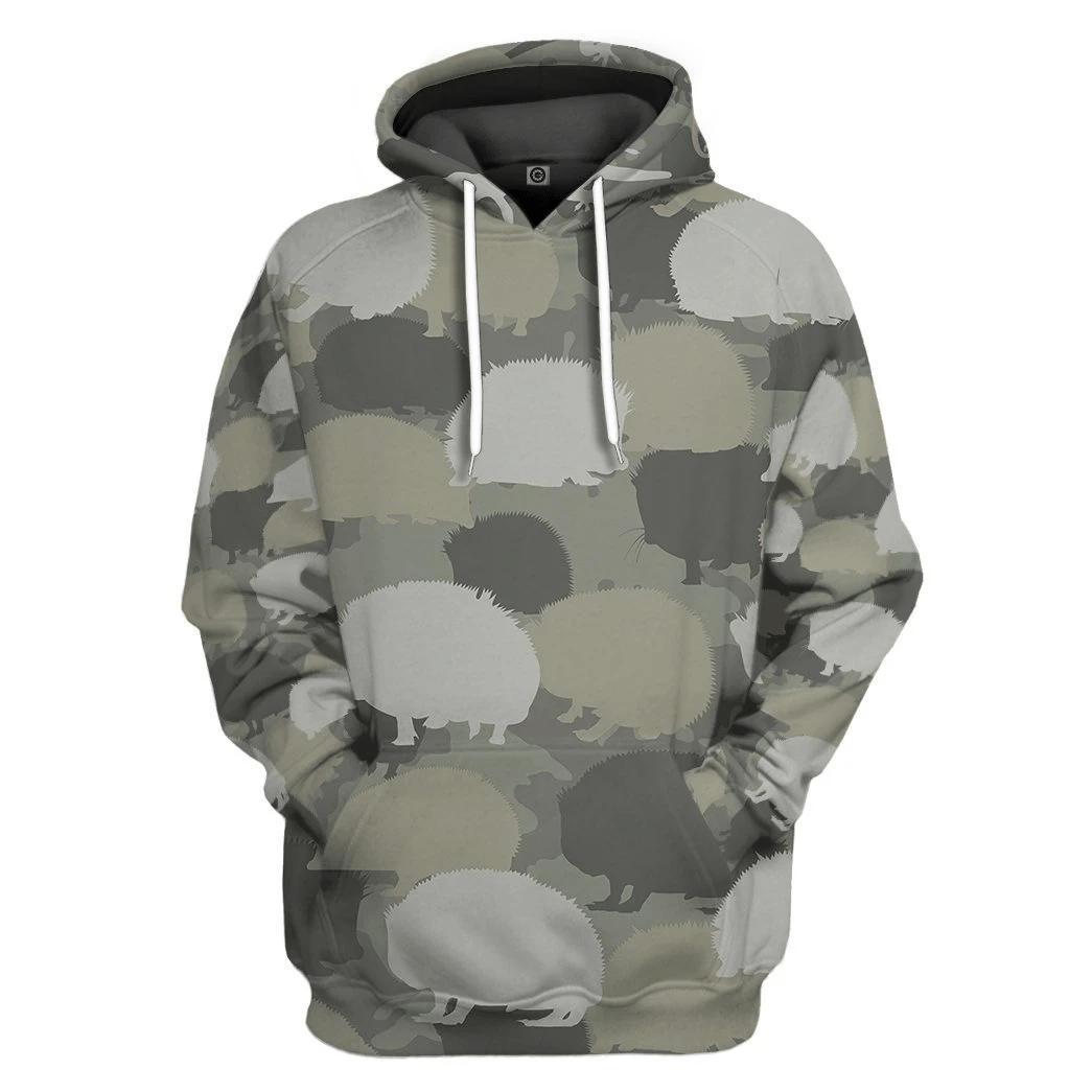 Mysticlife 3D Hedgehog Camo Custom Tshirt Hoodie Apparel