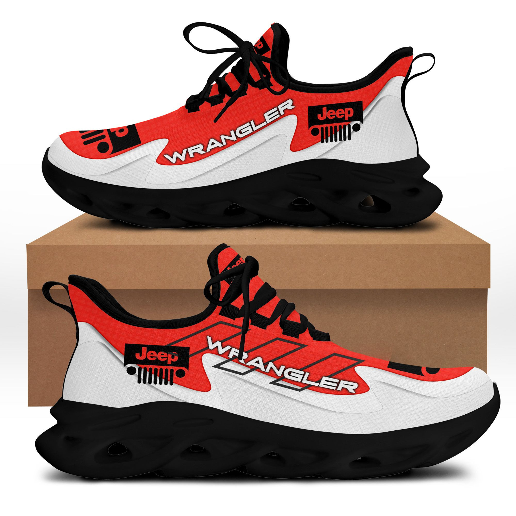 Jeep Wrangler Bs Running Shoes Ver 9 (Red)