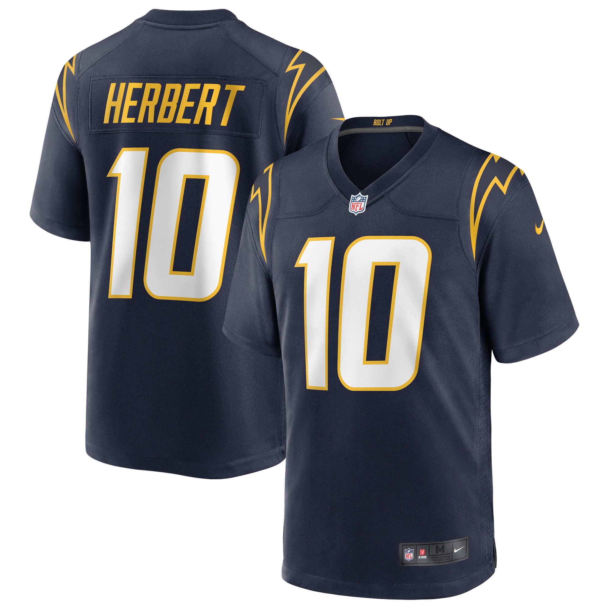 Men’s Los Angeles Chargers Justin Herbert Navy Alternate Game Jersey