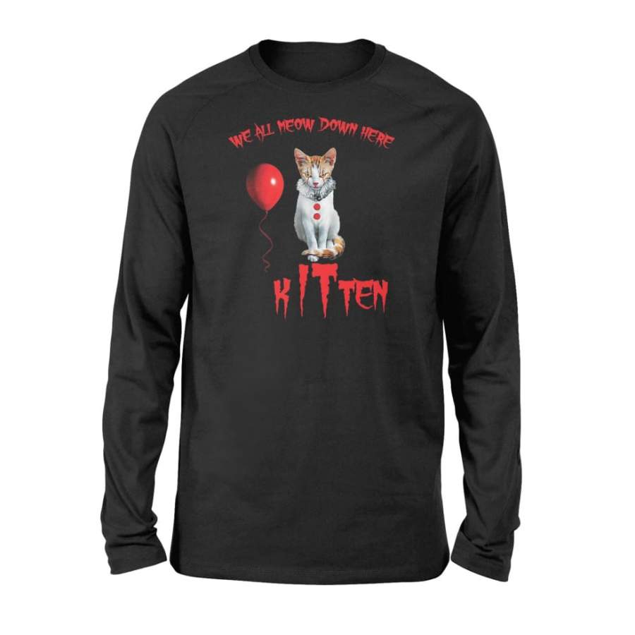 We All Meow Down Here Clown Kitten – Standard Long Sleeve