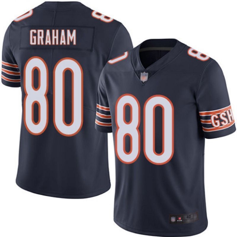 Chicago Bears Jimmy Graham #80 NFL 2020 Black Jersey Jersey