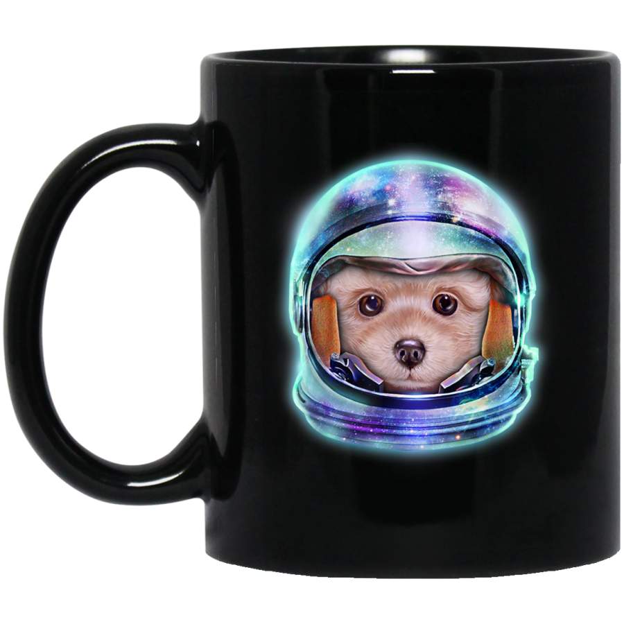 Mug Poodle Puppy in Astronaut Helmet Space Galaxy Dog