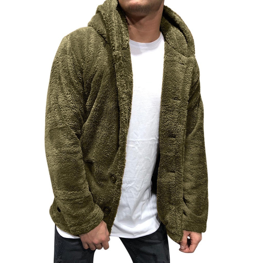 2022 Winter New Fleece Jacket Men Winter Thick Warm Bomber Cardigan Teddy Coat SportWear Tracksuit Coat Plush Fleece Hoodies 3XL alx