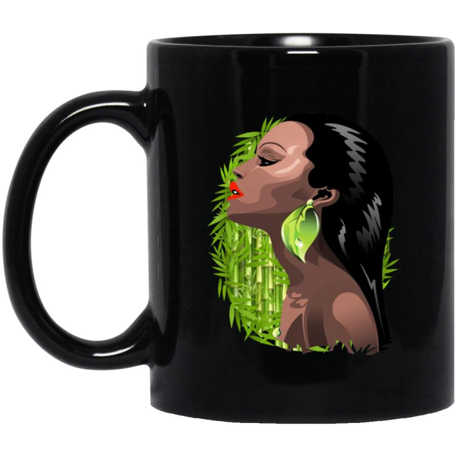 Pro Black Queen Magic Melanin Girl Rock Mug African Pride Coffee Cup