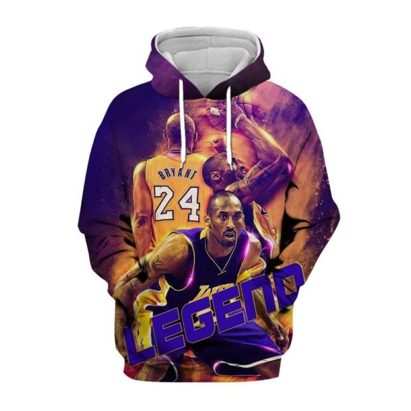 Kobe Bryant 3d Hoodie Lakers Legend Bryant 24 3d Shirt Klasern Store 