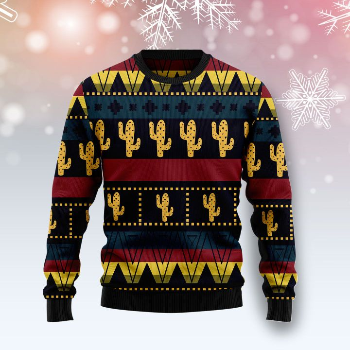 Cactus Christmas Ugly Sweater | Unisex | Full Size | Adult | Colorful | US1346