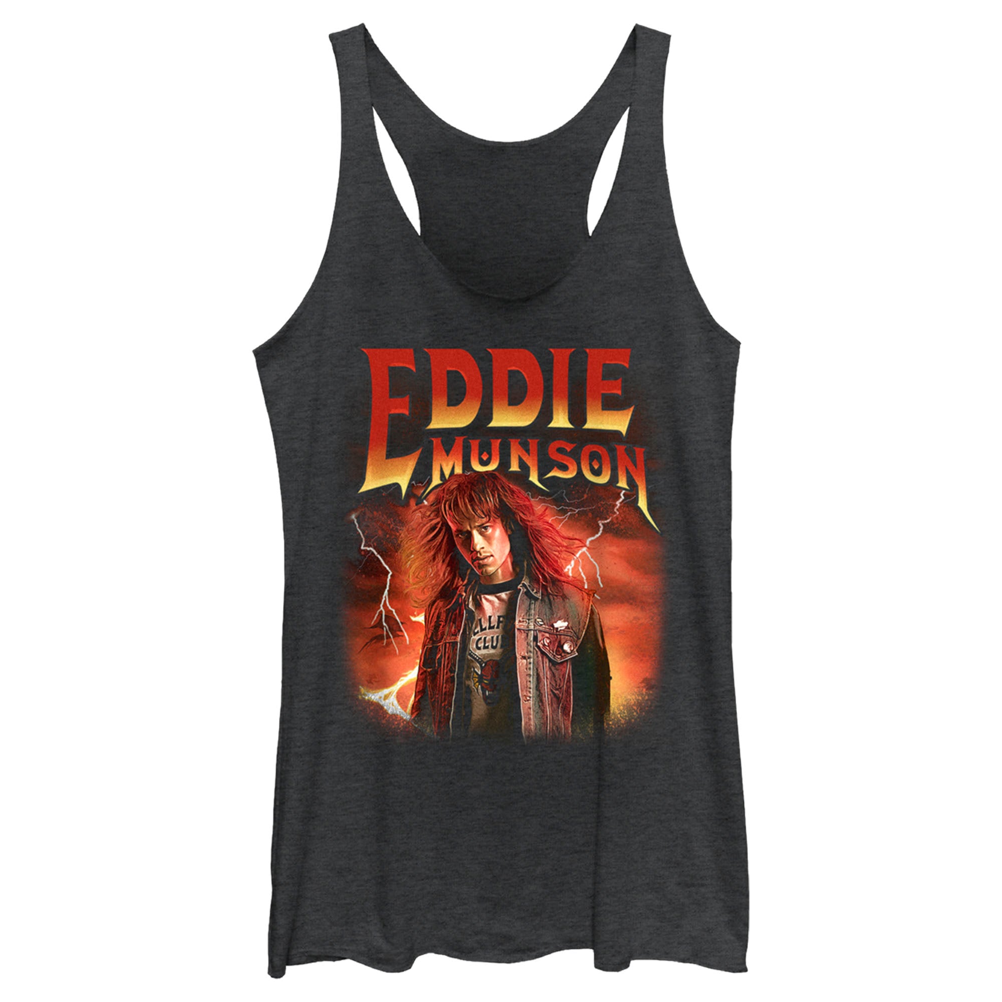 Women’S Stranger Things Eddie Munson Metalhead Racerback Tank Top