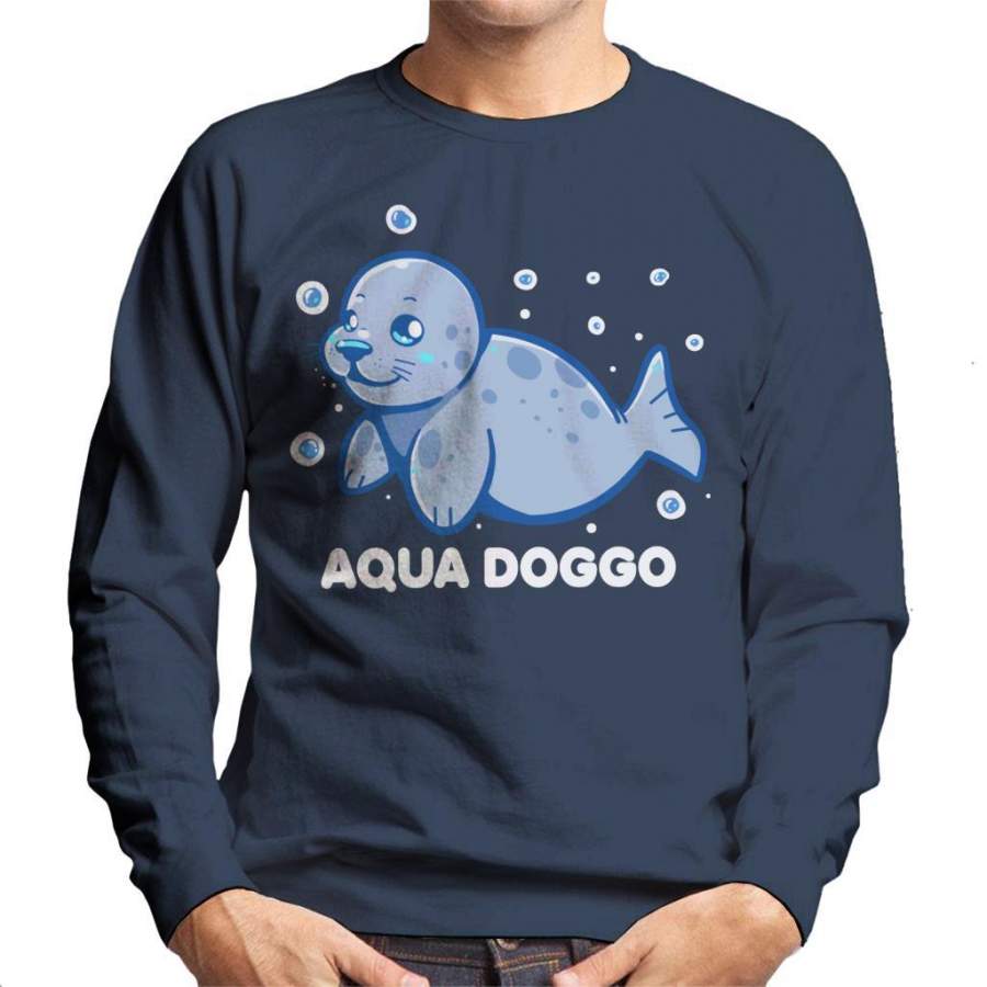 Aqua Doggo Funny Seal Men’s Sweatshirt