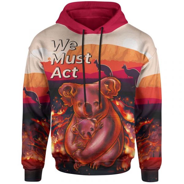 Ruddycheeks Hoodie โ Koala Bushfire Hoodie Pray For Australia