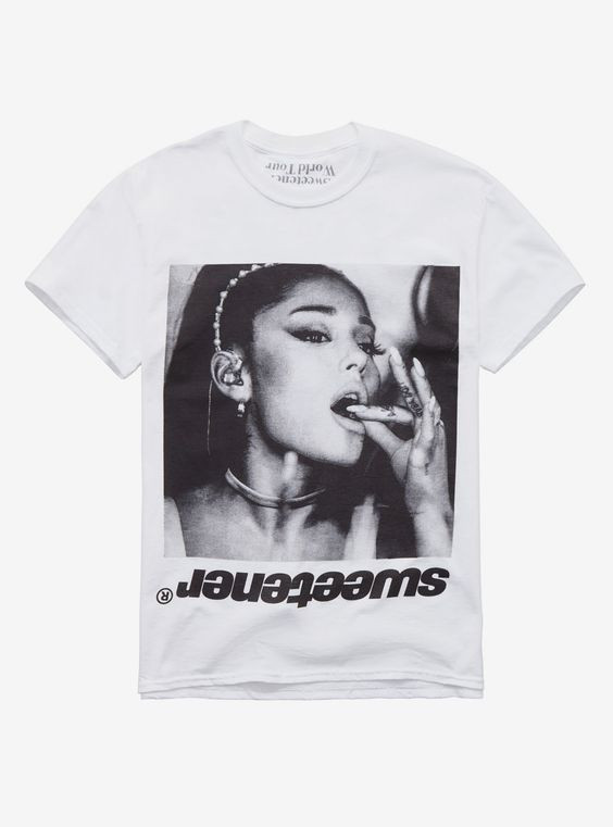Ariana Grande Sweetener Black & White Photo T-Shirt – Moracat Shop