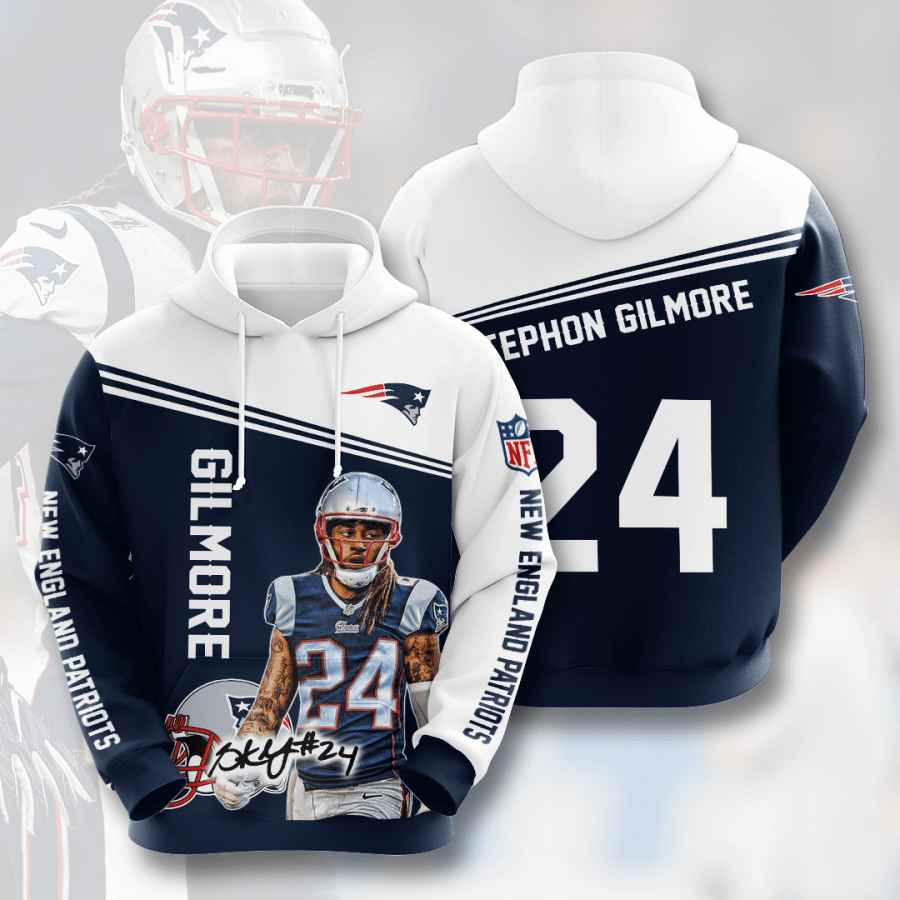 Stephon Gilmore New England Patriots 31 Unisex 3D Hoodie Gift For Fans