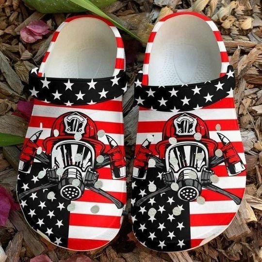 Firefighter Job Gift For Fan Rubber Crocs Clog Shoes Comfy Footwear