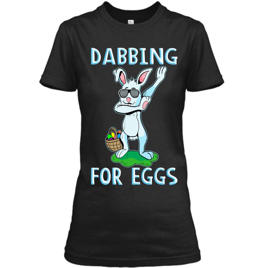 Dabbing Easter Bunny kids t Shirt Ladies Custom